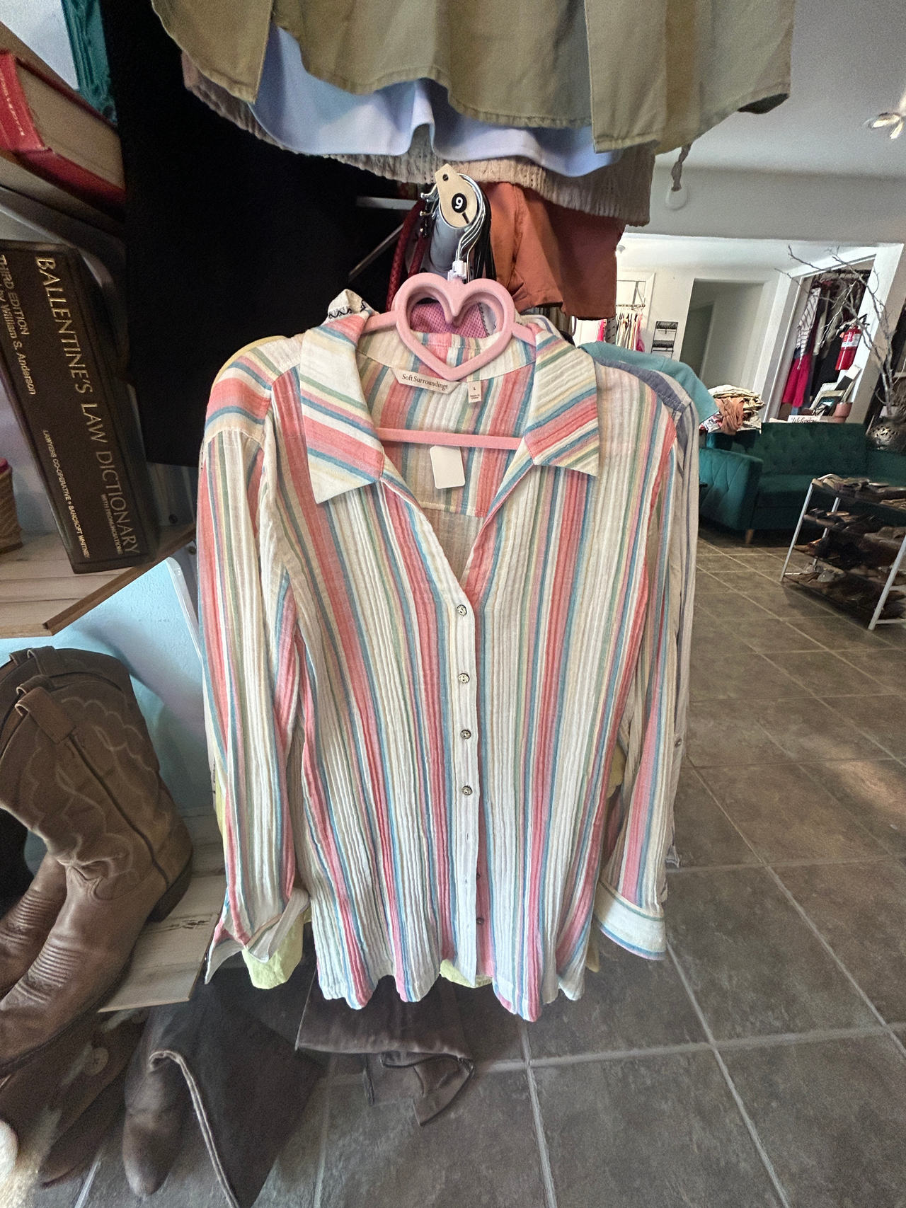 Striped Button-Up Shirt