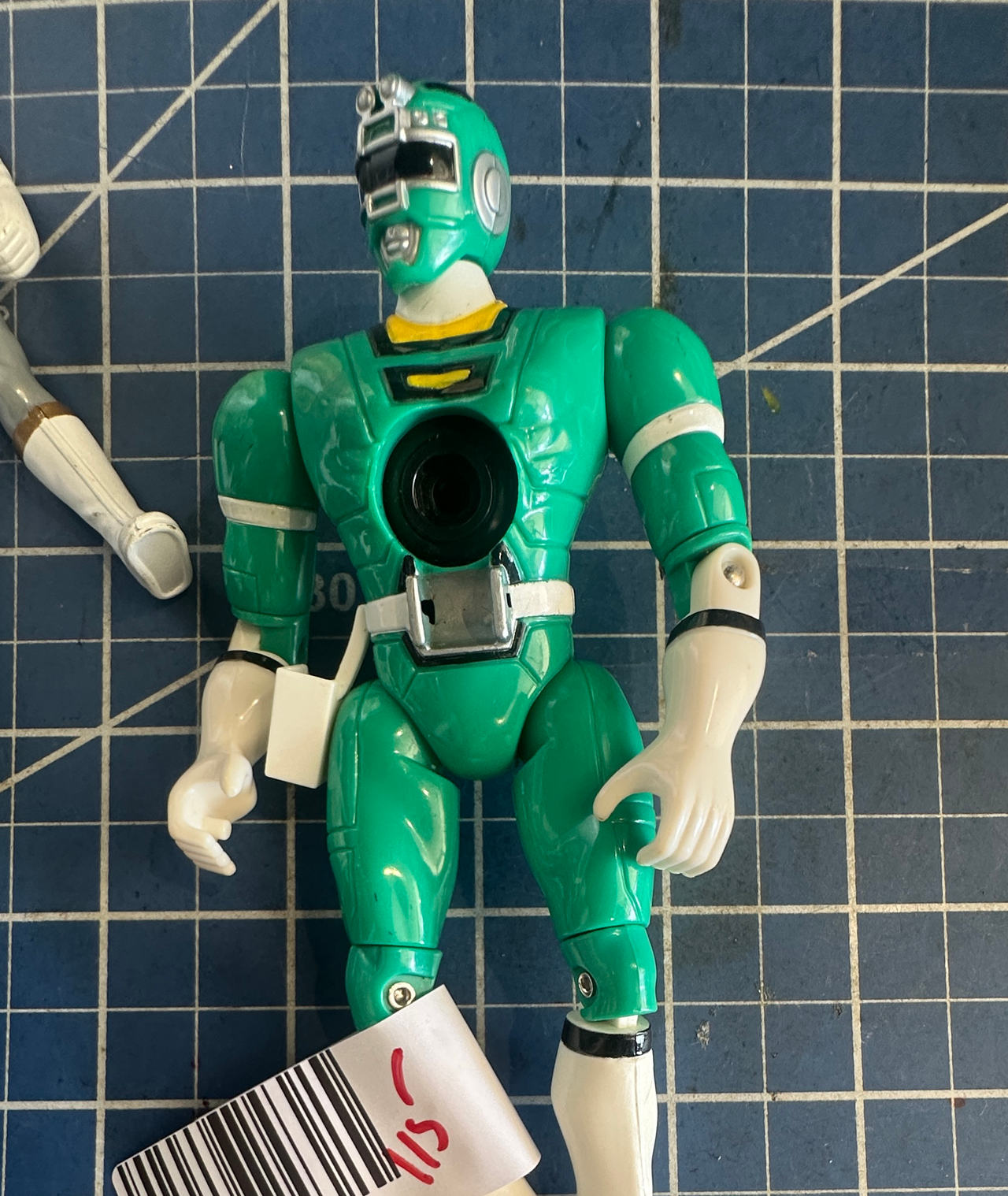 Bandai Power Rangers Turbo Green Ranger action figure. 115