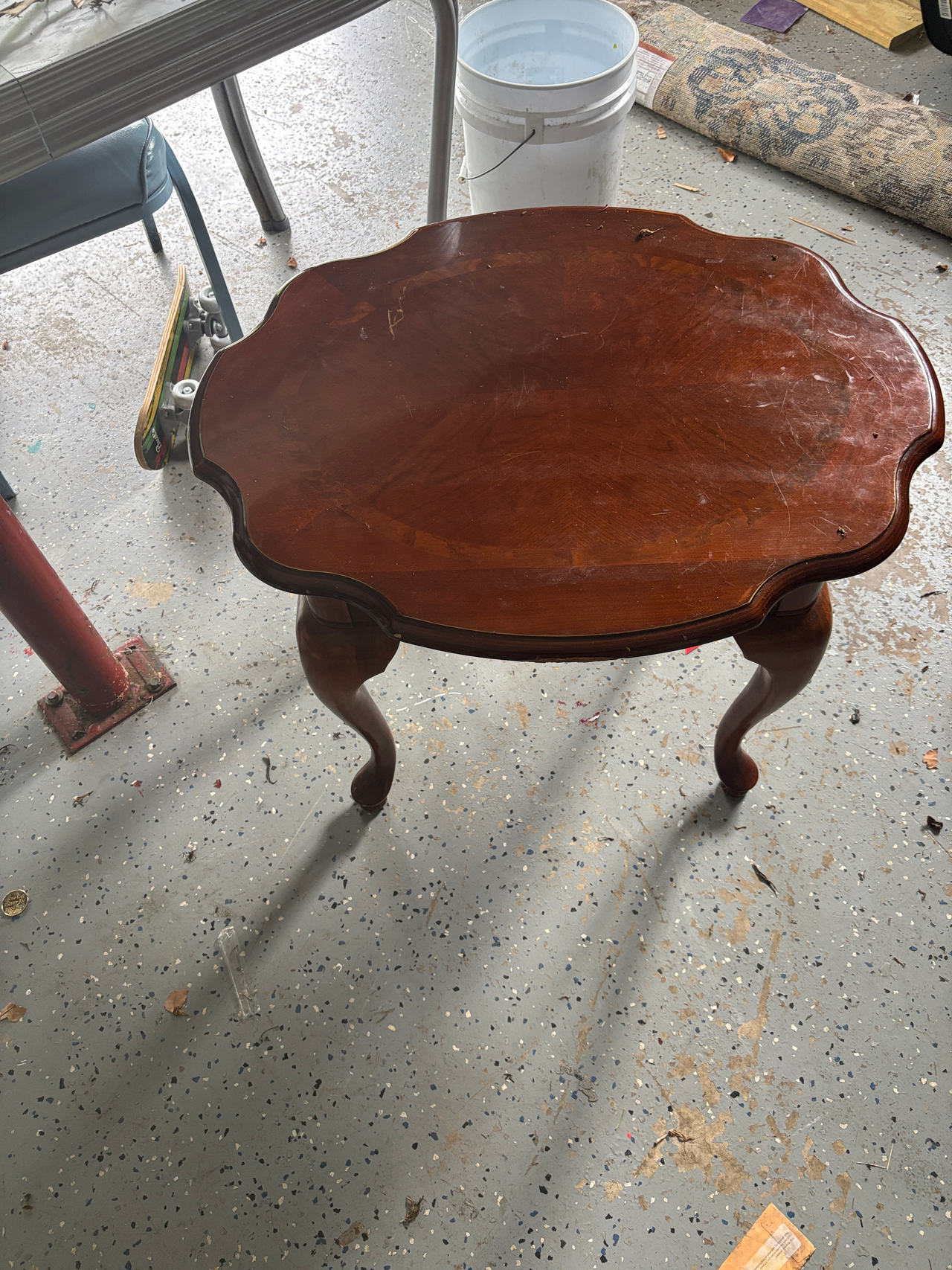Vintage Queen Anne Style Side Table