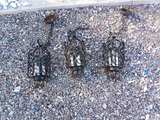 Vintage Wrought Iron 3-Light Hanging Lantern - Image 3