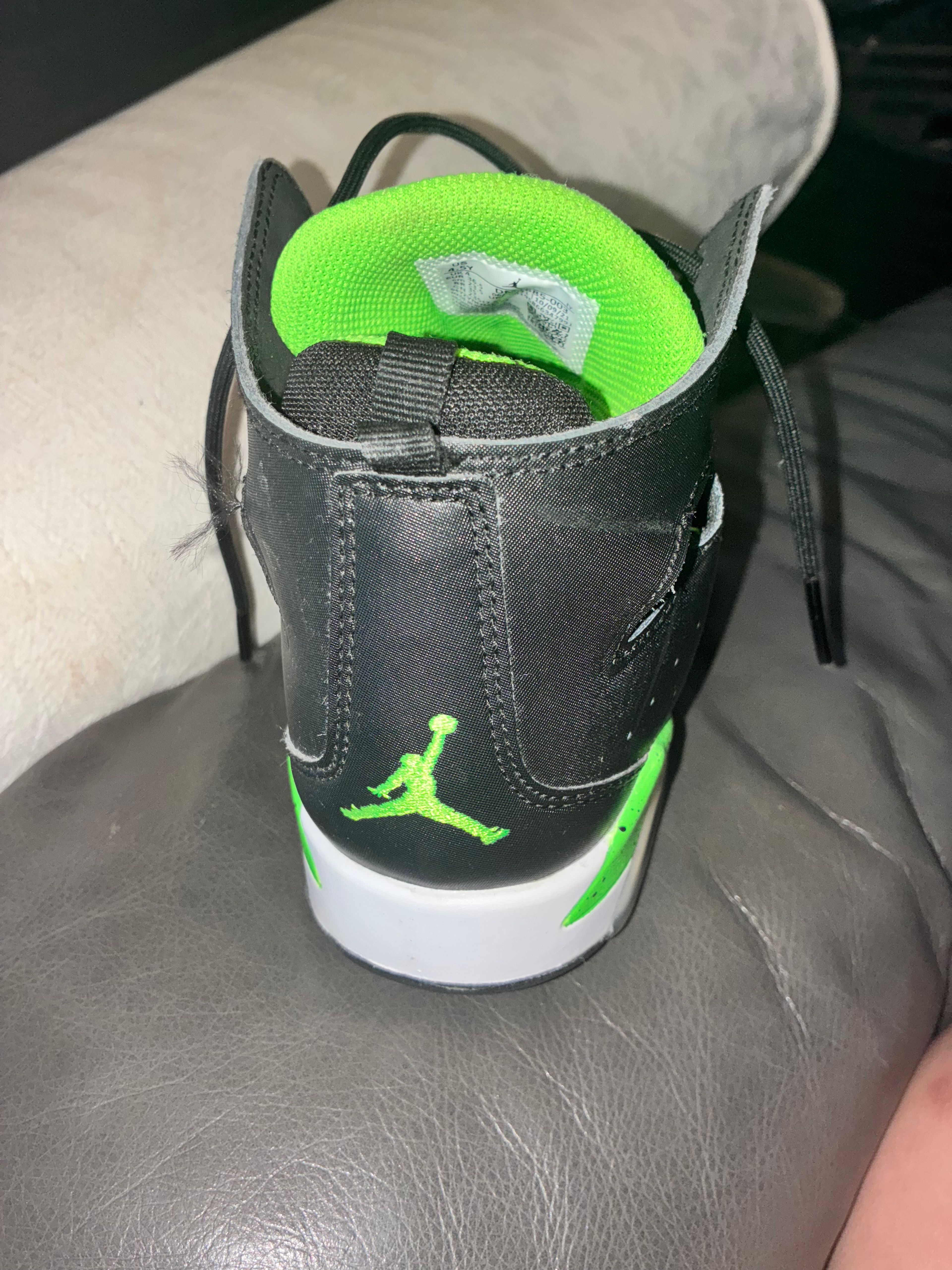 Nike Air Jordan Flight Club 91 Black/Green Strike - Image 3