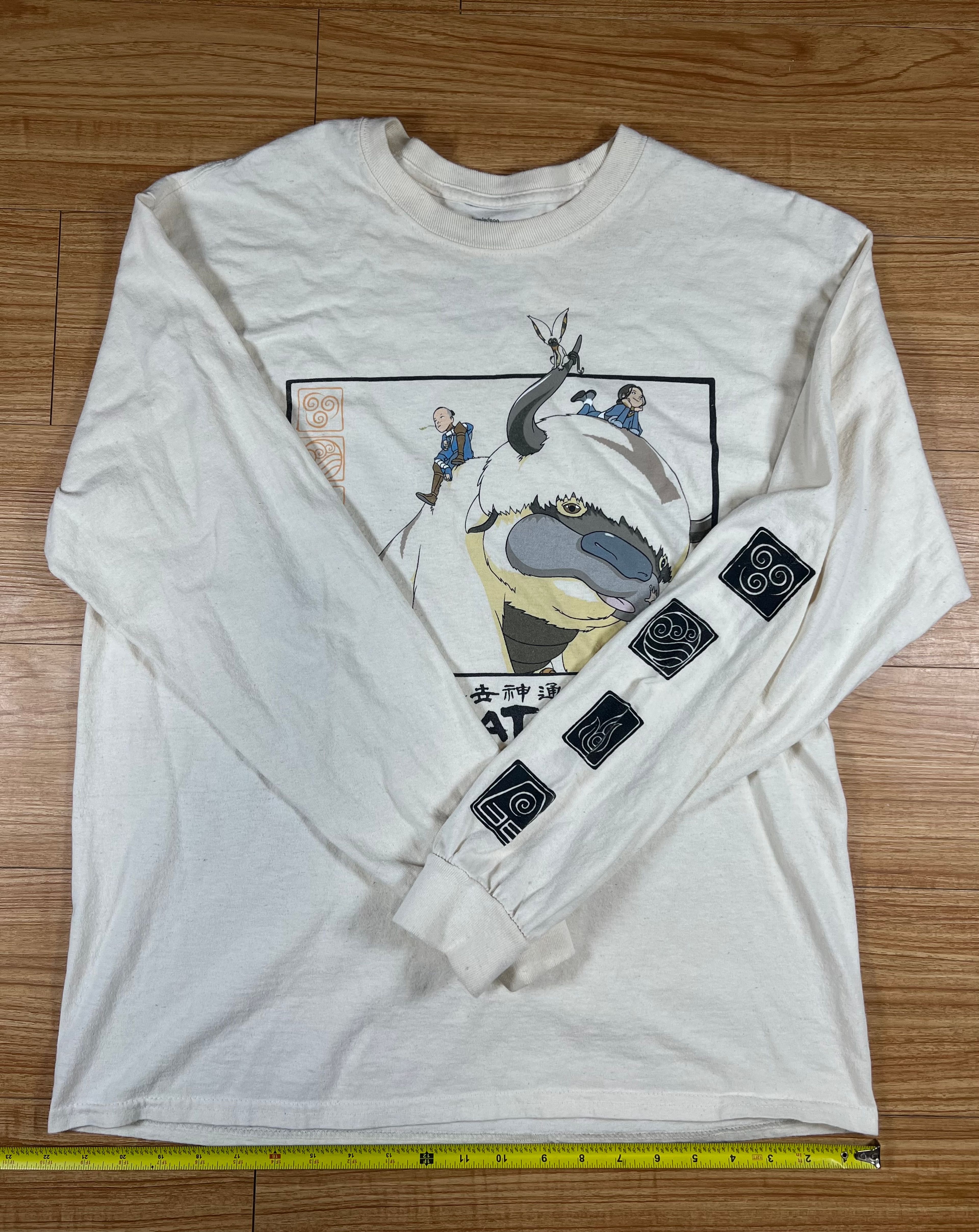 Avatar: The Last Airbender Appa Cream Long Sleeve T-Shirt - Image 3