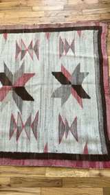 Vintage 1932 Hand-Woven Navajo Style Rug - Image 2