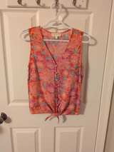 Cynthia Rowley Floral Tie-Front Sleeveless Blouse - Image 2