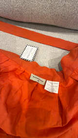 Mackenzie-Childs Hostess Apron - Checkered Orange and Yellow 26 x 21 - Image 4