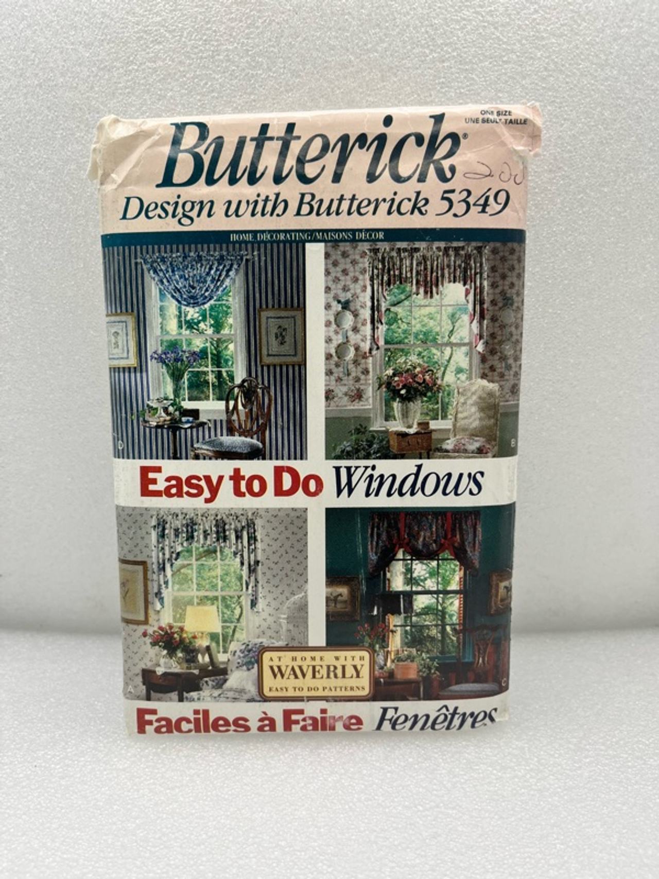 Butterick 6435 Easy to Do Windows Pattern
