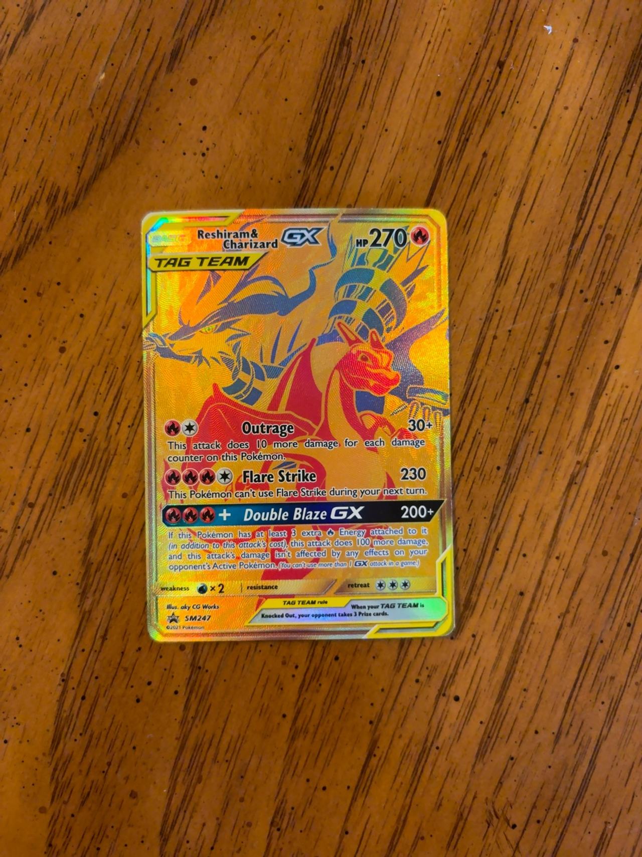 Pokemon Reshiram & Charizard GX Tag Team SM247