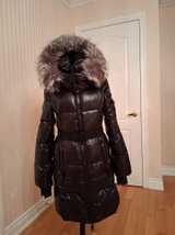 Women's SAM Down Puffer Coat with Faux Fur Hood - Image 1