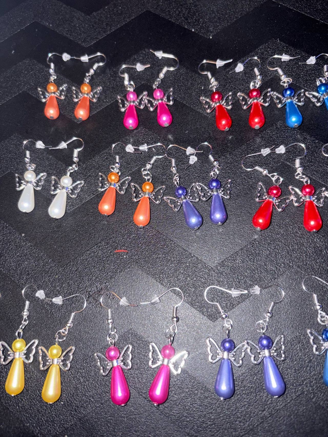 Angel Wing Bead Earrings