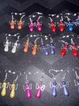 Angel Wing Bead Earrings - Image 1