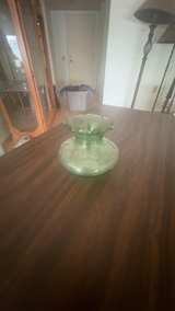 Anchor Hocking Emerald Green Ruffled Miniature Vase - Image 1