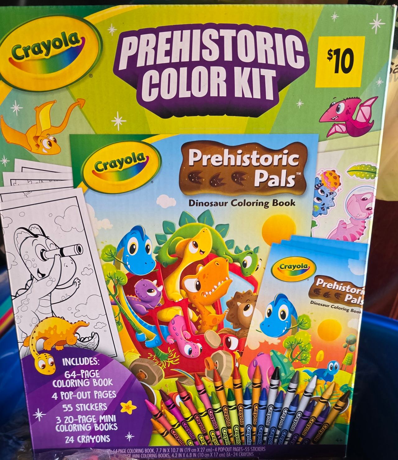 Crayola Prehistoric Color Kit Dinosaur Coloring Set