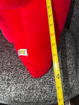 80s HUGE 3 FEET Red Dinosaur Plush Toy Manhattan Toy Velvet Large Brontosaurus - Image 2