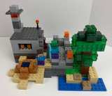 LEGO Minecraft Retired Set Lot 21113 The Cave & 21166 Abandoned Mine Steve Zombi - Image 5