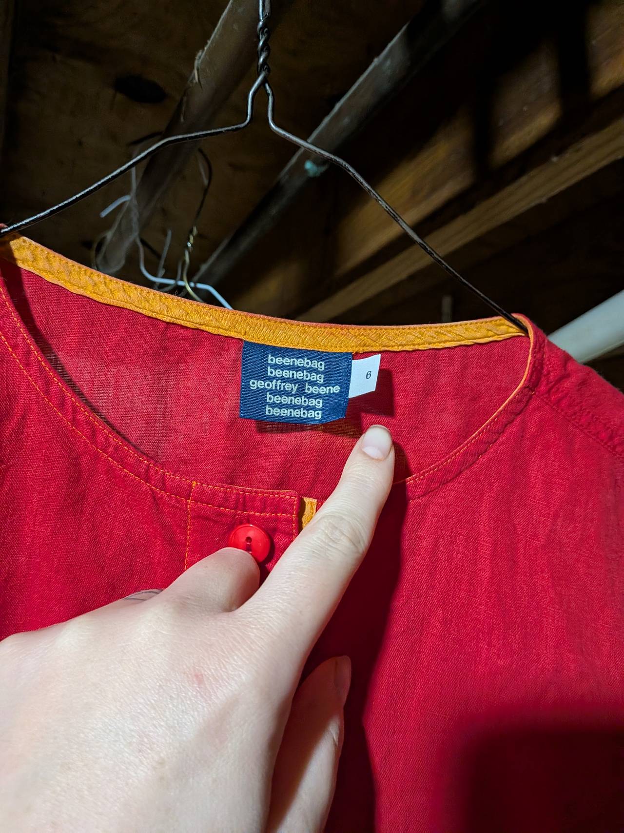 Geoffrey Beene Red Top