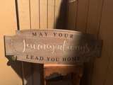 Wooden Wall Sign "May Your Journey Always Bring You Home" - Image 3