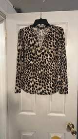 INC International Concepts Leopard Print Zip Pocket Blouse - Image 2