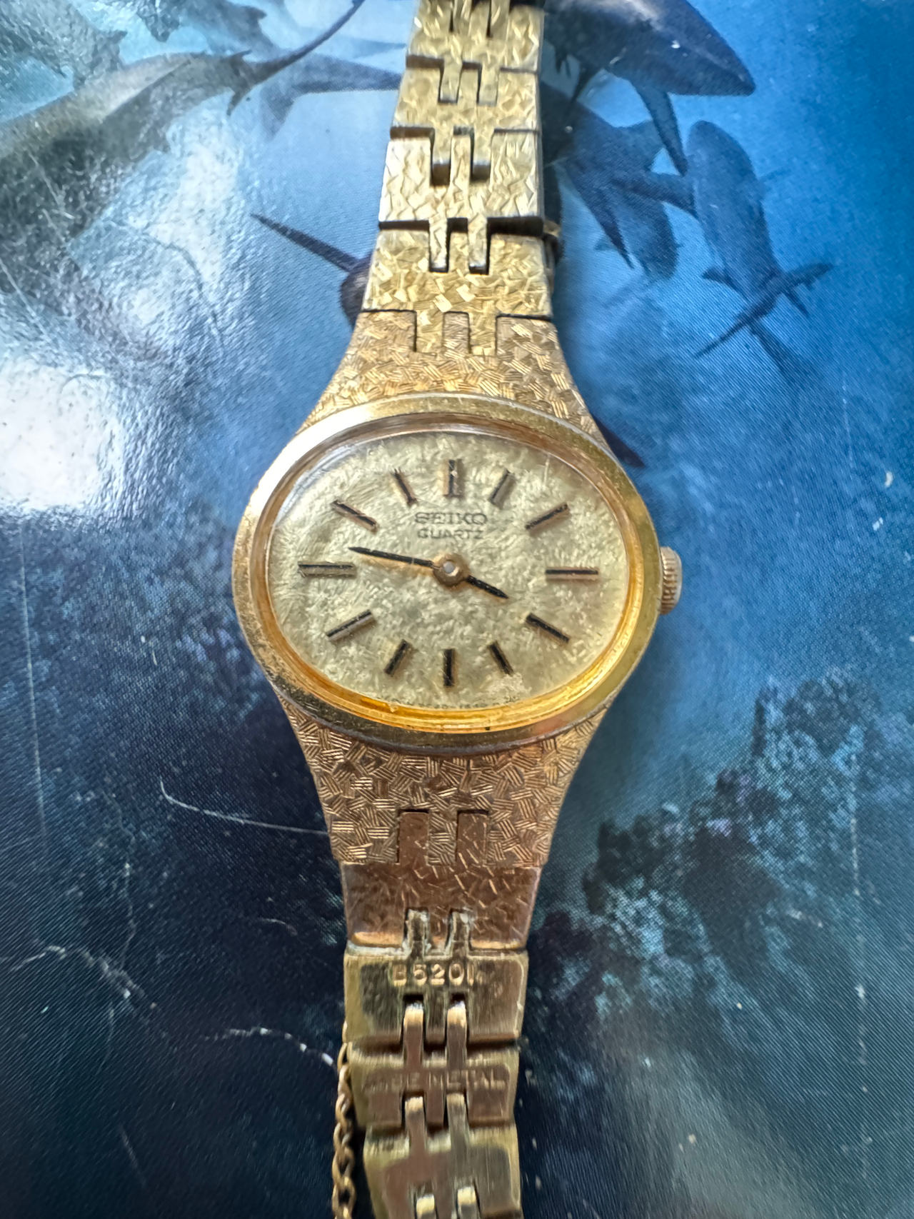 Seiko Ladies Quartz Gold Tone Textured Watch