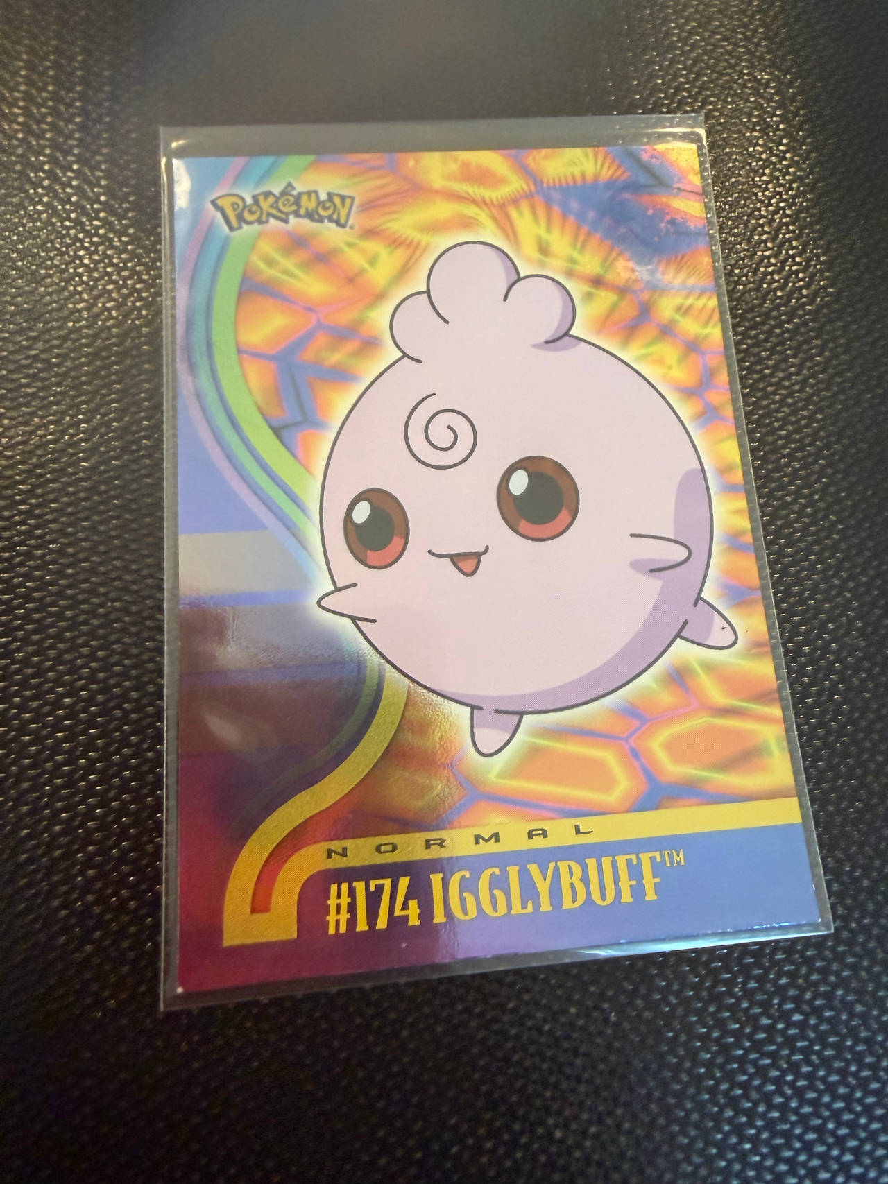 Pokémon Topps Johto League Champions Igglybuff #174 Rainbow Foil