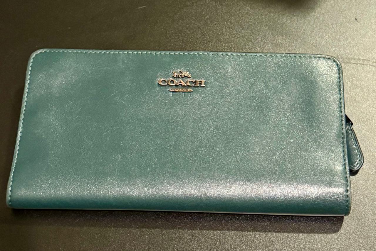 Coach Leather Slim Envelope Wallet