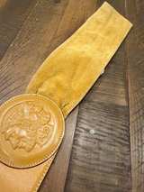 FENDI BROKEN Leather Belt Mustard Yellow HEAVILY USED  - Image 8