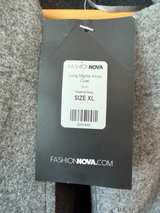 Fashion Nova Women's Gray Long Knights Wool Jacket X-LARGE XL - Image 2