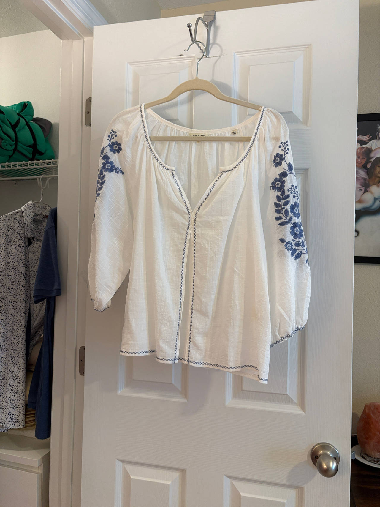 Embroidered Peasant Blouse