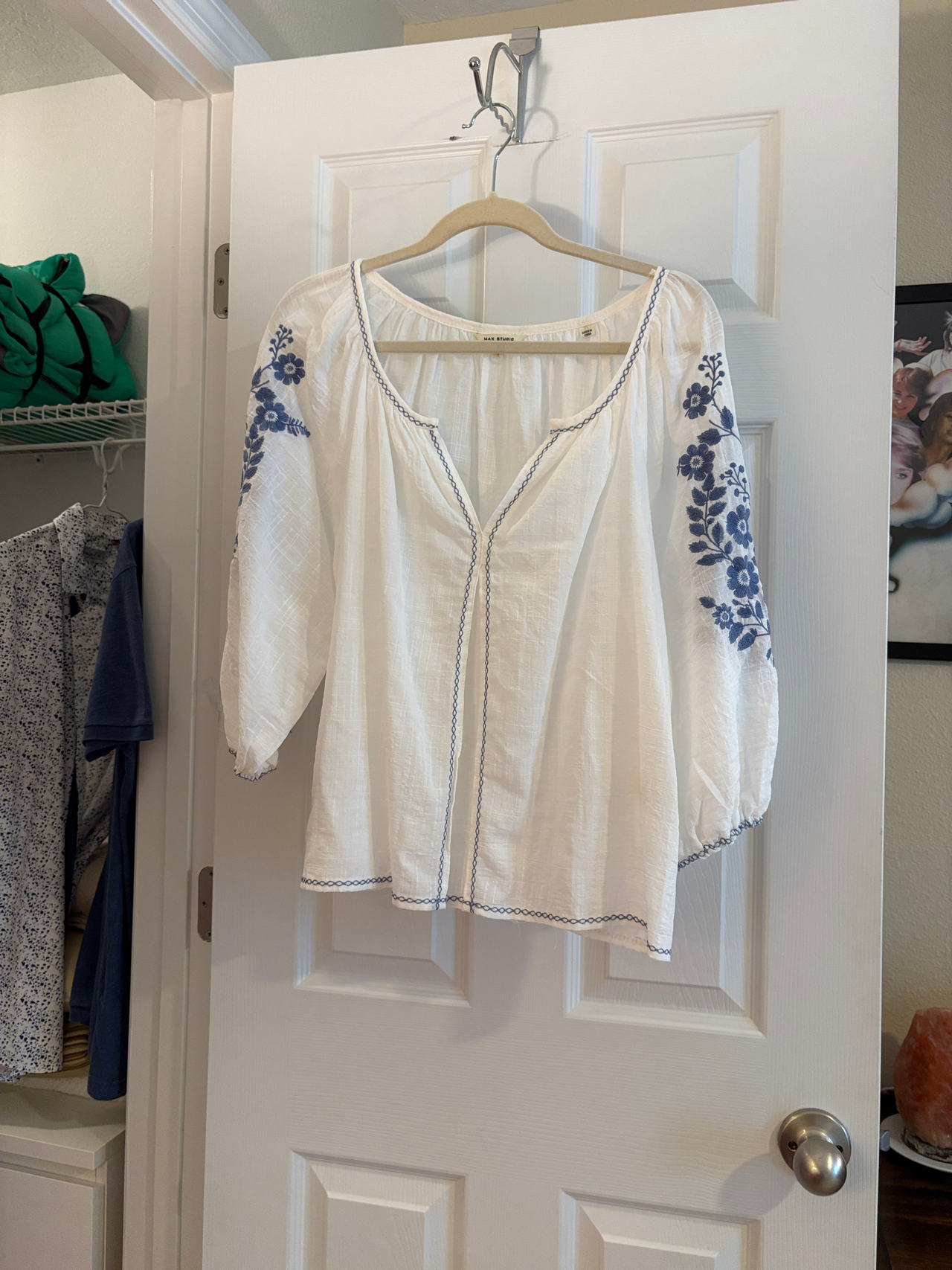 Embroidered Peasant Blouse
