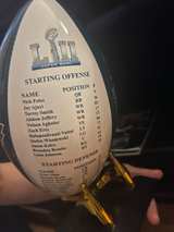 Philadelphia Eagles Super Bowl LII Commemorative Roster Football - Image 2