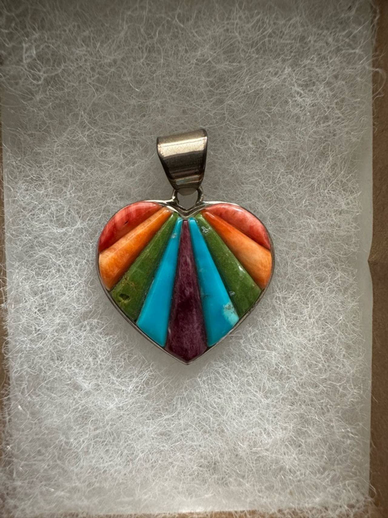 Vintage Navajo julius burbank sterling spiny oyster shell