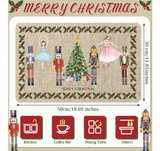 Tinideya 12 x 20 Inch Nutcrackers Merry Christmas Dish Mat for Kitchen Counter - Image 2