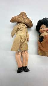Vintage Mexican Souvenir Dolls Pair - Image 4