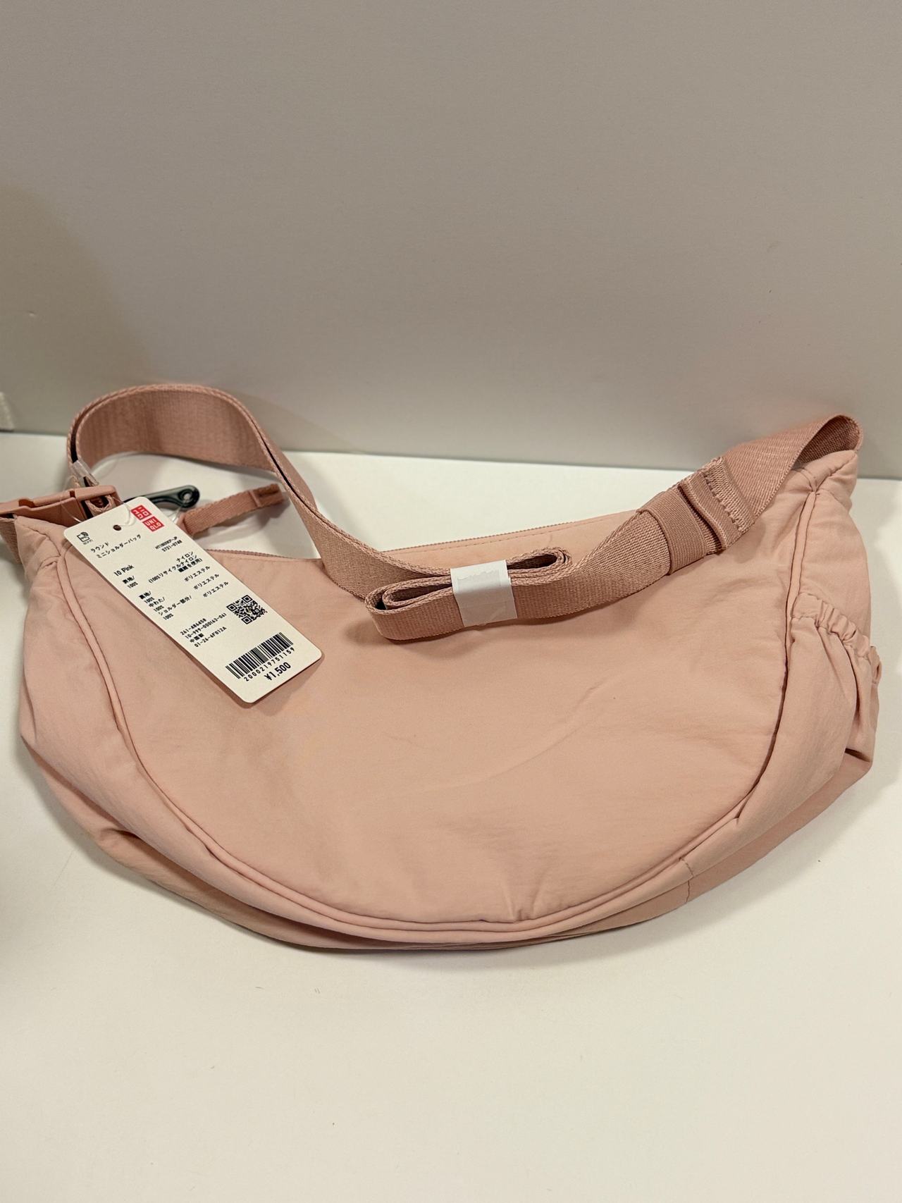 Uniqlo Round Mini Shoulder Bag Pink NWT Hard
