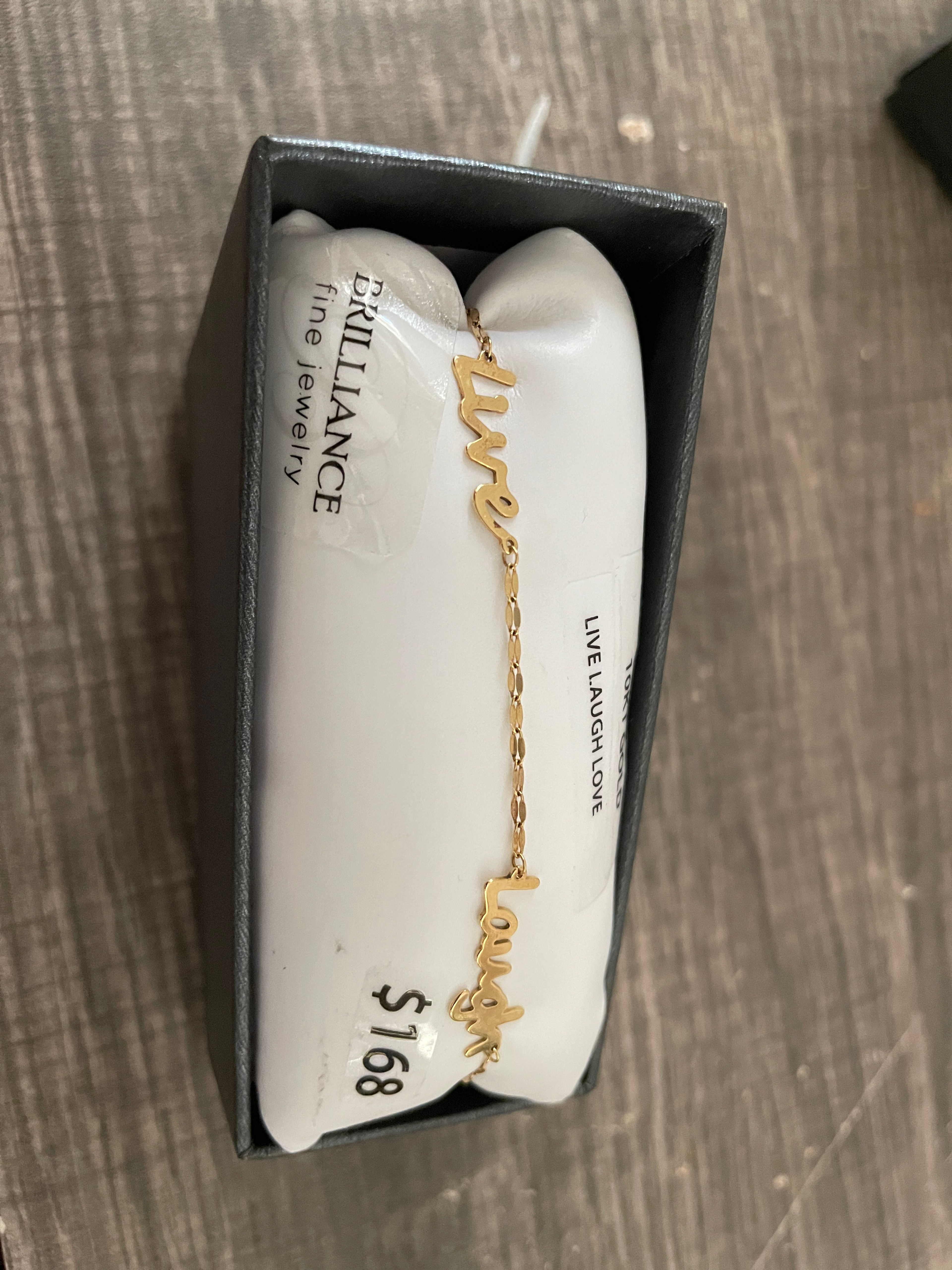 Brilliance Fine Jewelry Live Laugh Love Bracelet