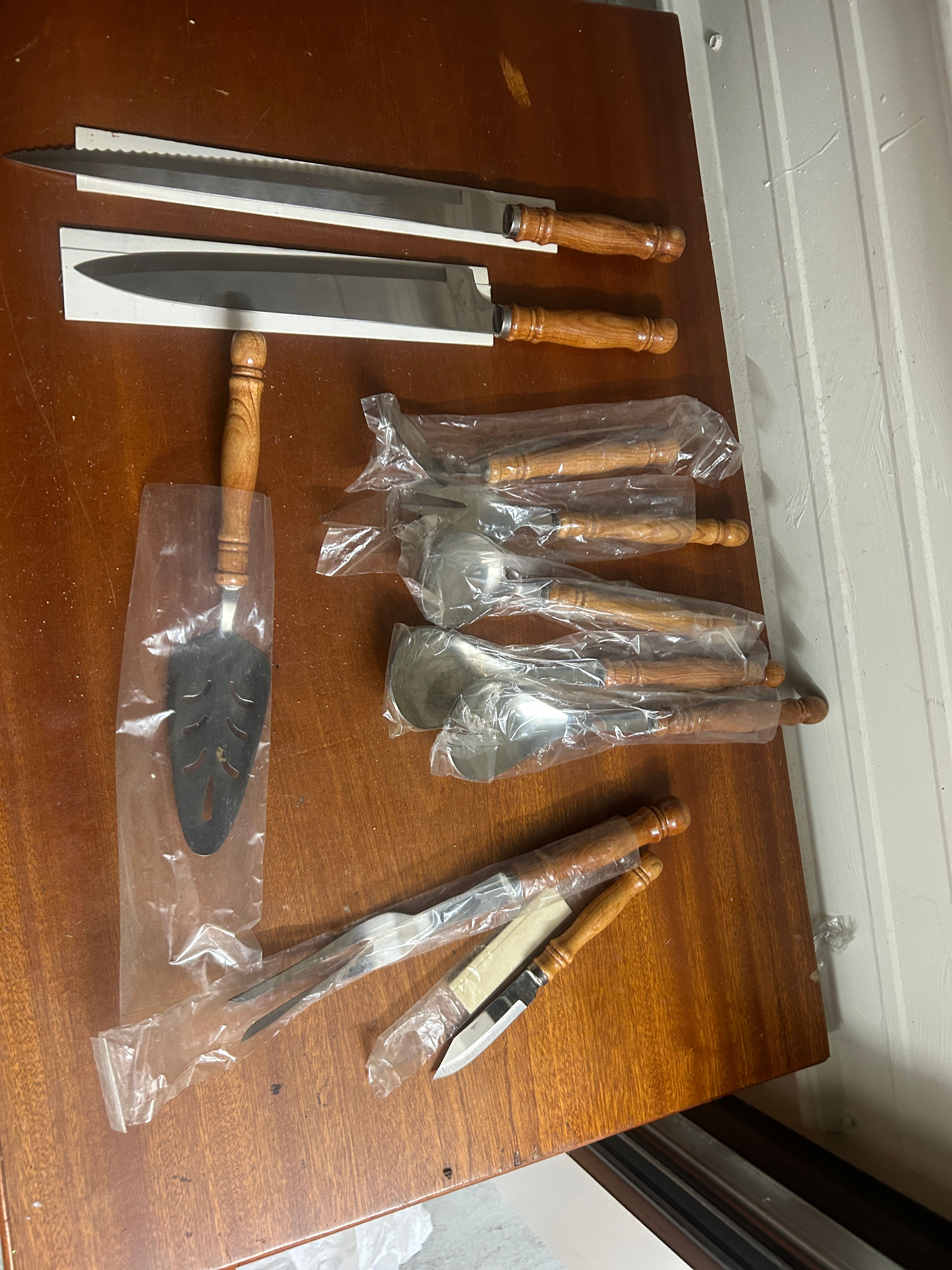 Wood Handle Kitchen Utensil Set 10pcs