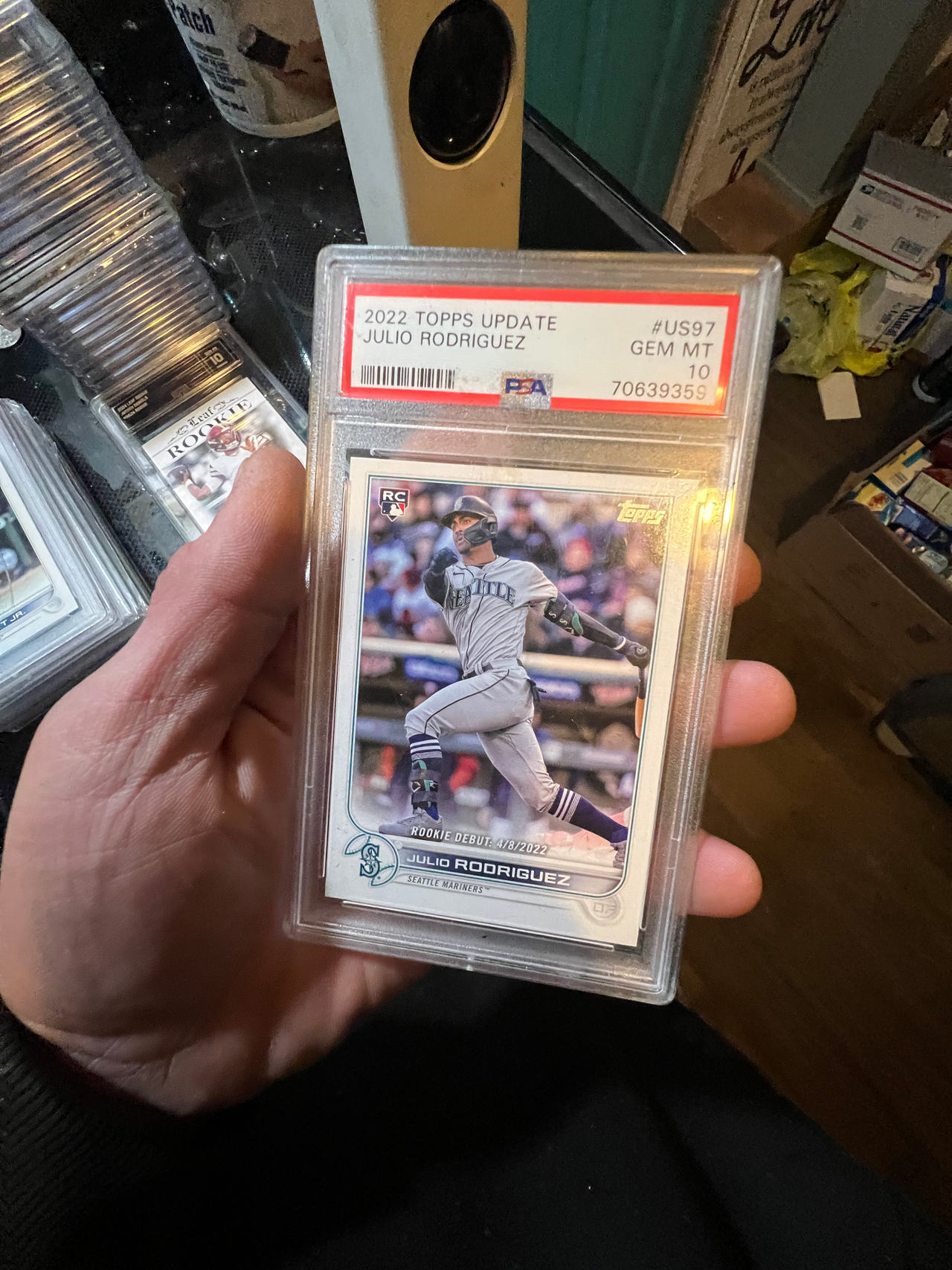 2022 Topps Update Julio Rodriguez Rookie Debut #US97 PSA 10