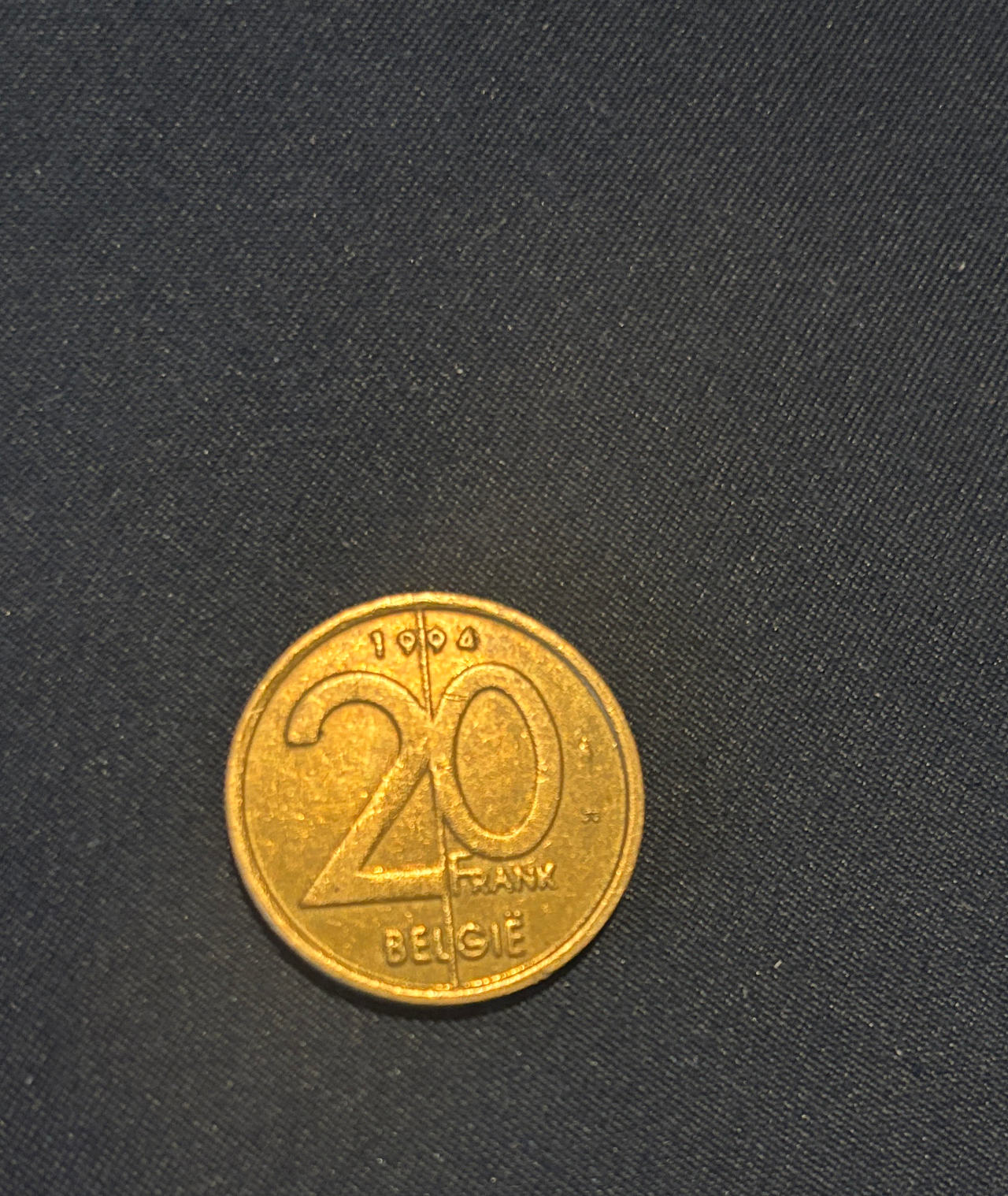 1994 Belgium 20 Francs Coin