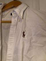 Ralph Lauren Polo Button-Down Shirt White Slim Fit Size 0 - Image 6