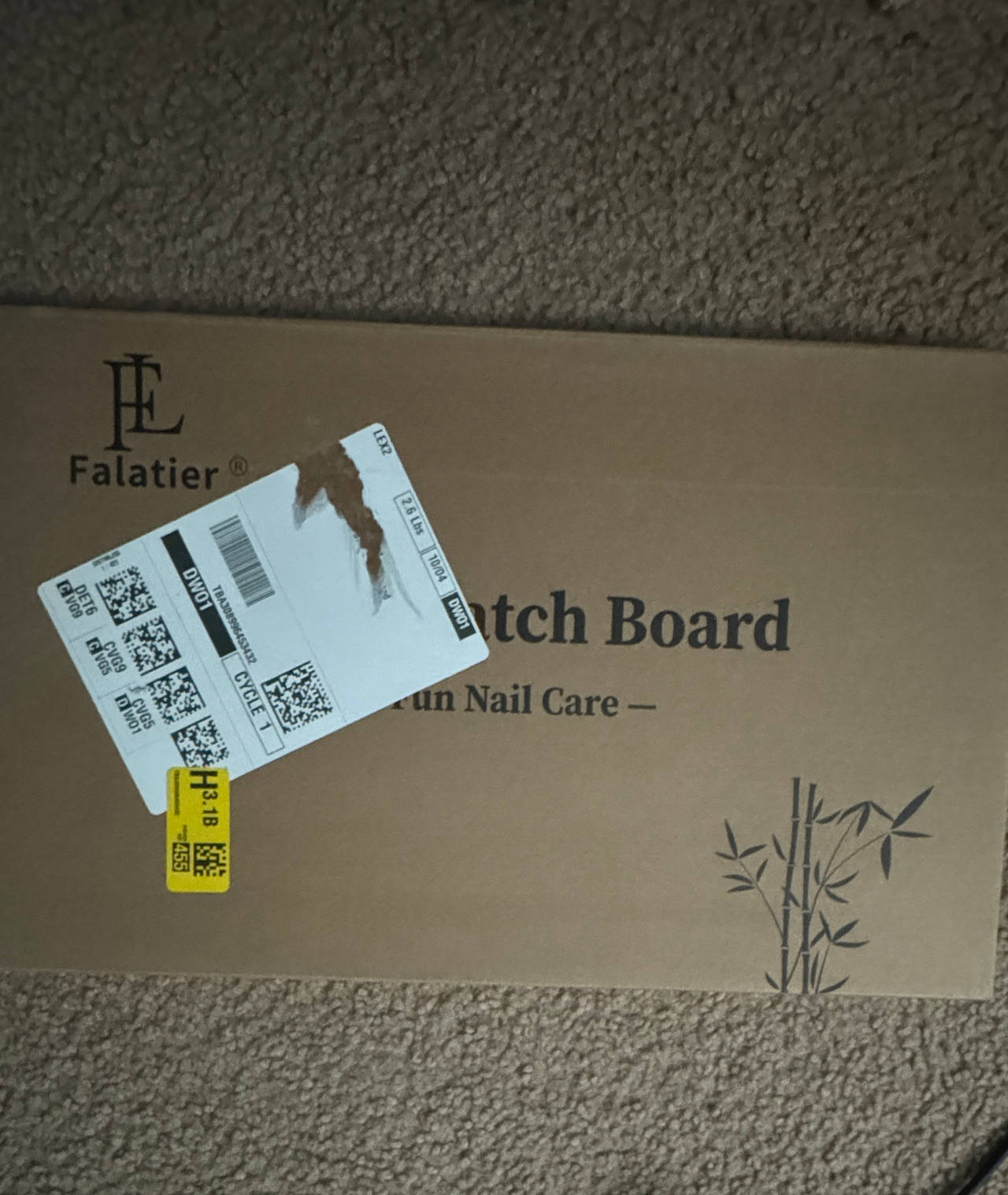 Falatier Bamboo Dog Scratch Board