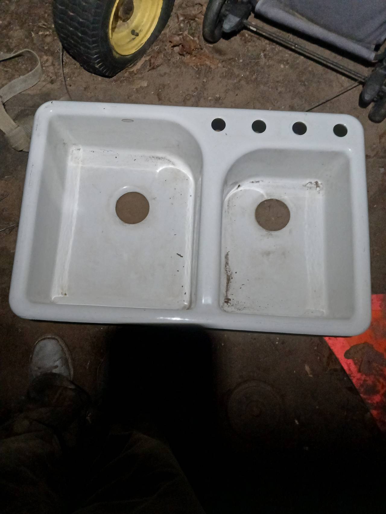 Kohler Brookfield Cast Iron Double Basin Sink