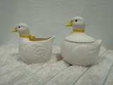Ceramic Duck Creamer and Sugar Bowl Set - Image 1