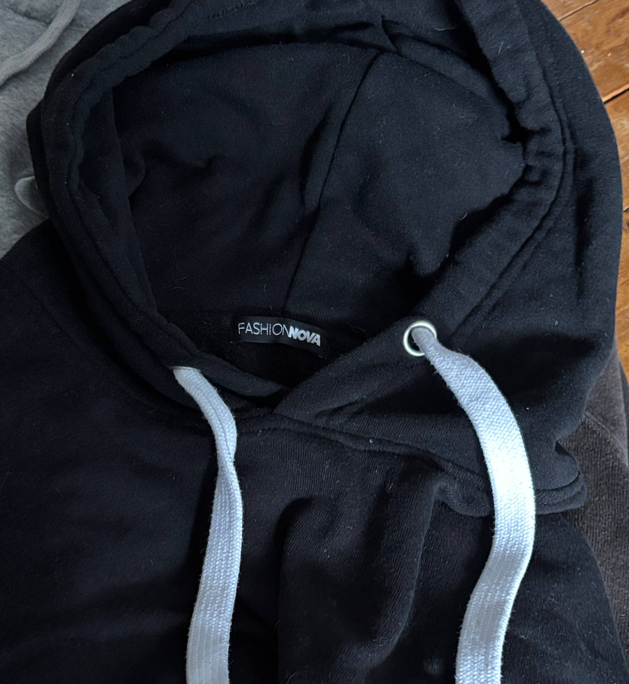 Fashion Nova Black Pullover Hoodie