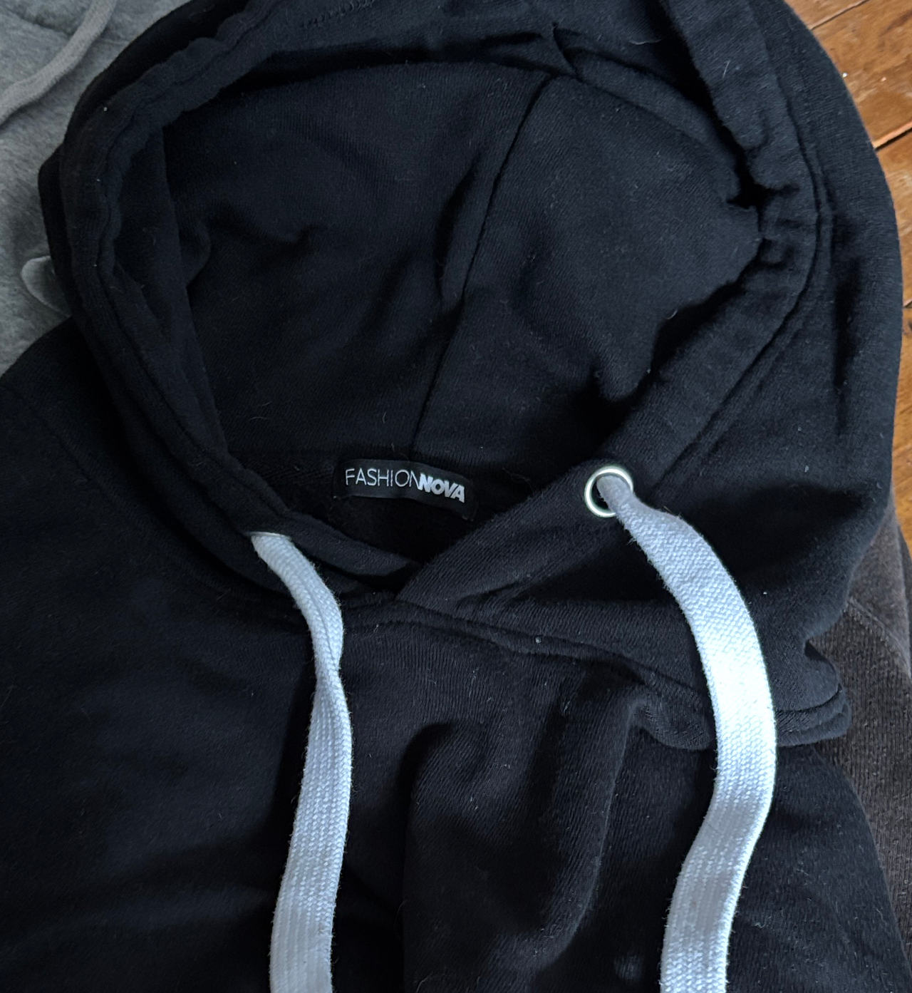Fashion Nova Black Pullover Hoodie