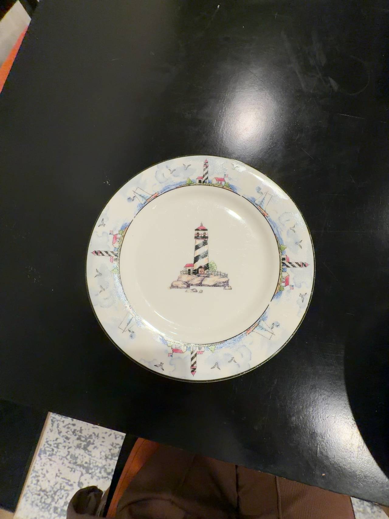 Totally Today Coastal Lighthouse Salad Plate 7.5"