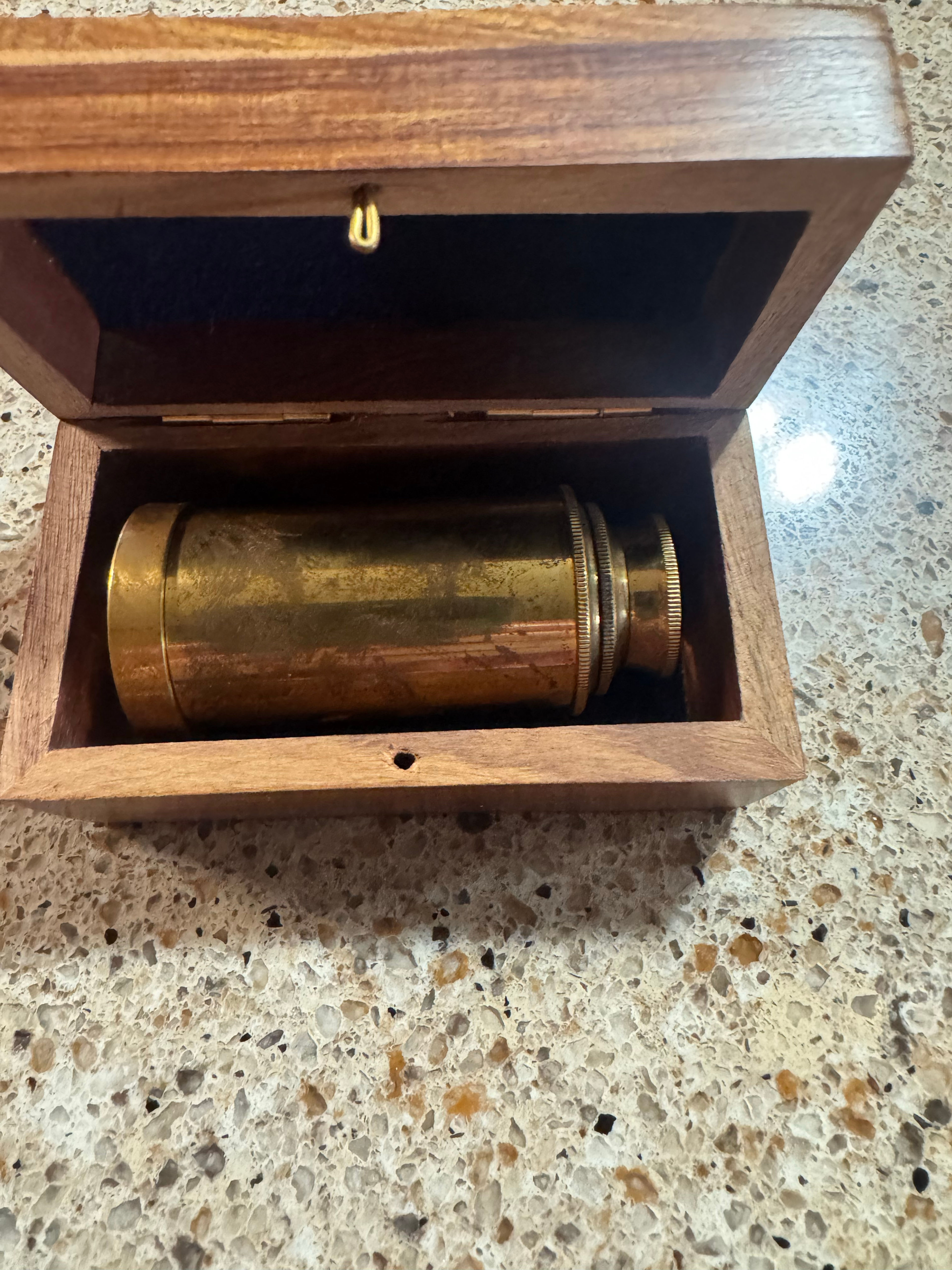 Antique Brass Telescope