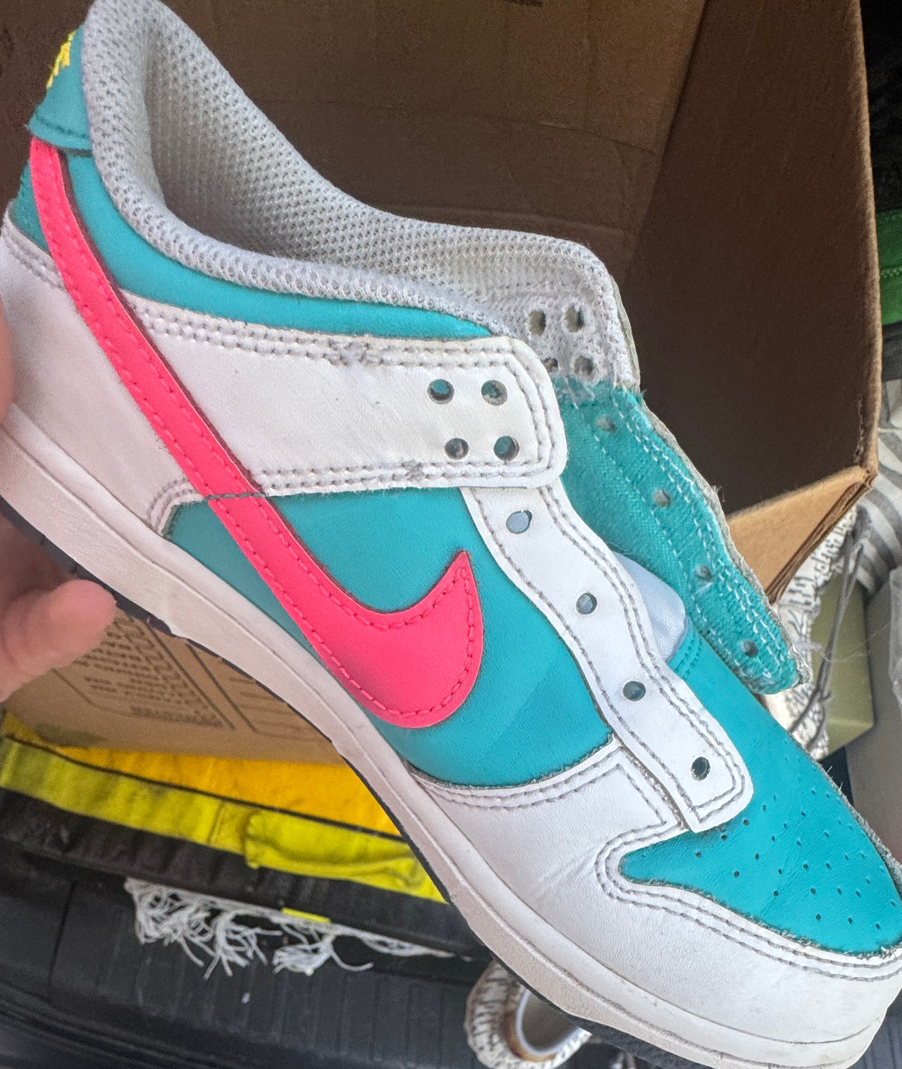 Nike Dunk Low Teal Pink White