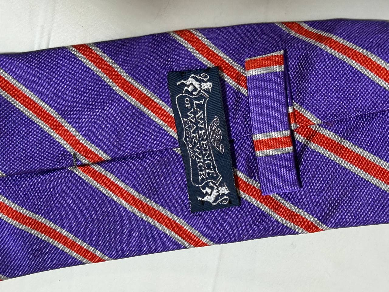 Lawrence of Warwick Silk Striped Tie