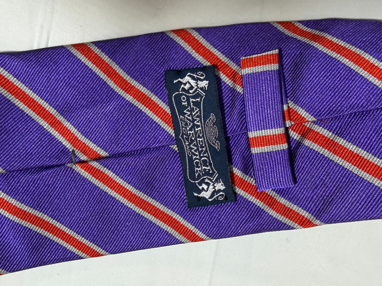 Lawrence of Warwick Silk Striped Tie