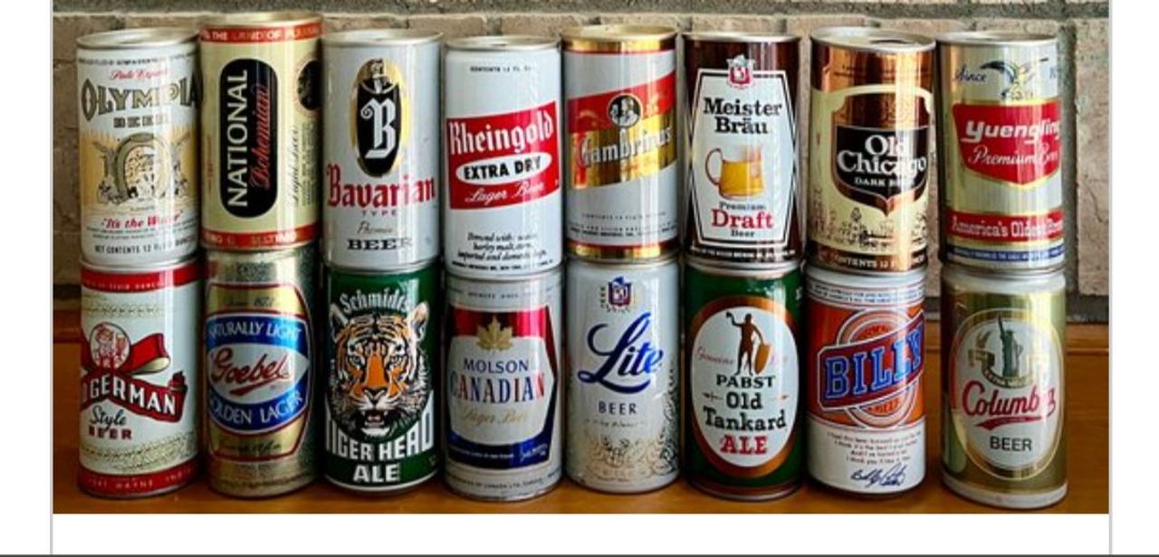 Vintage Beer Can Lot (16 Cans)