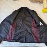 Men's Black Paisley Tuxedo Jacket - Image 2